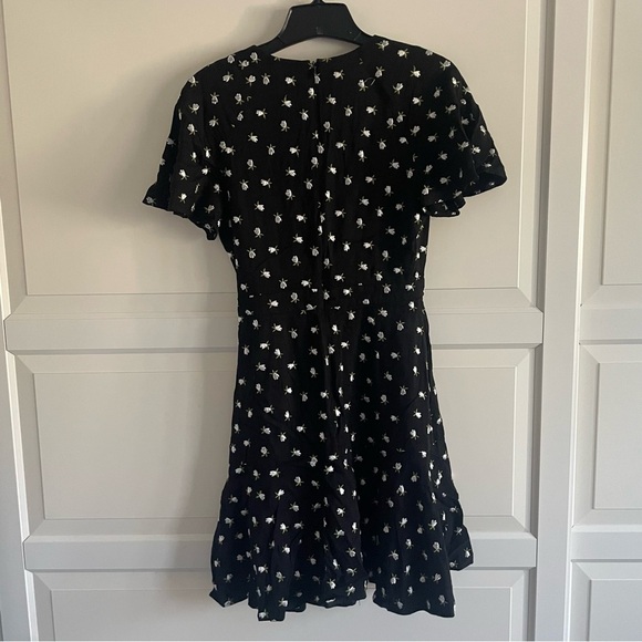 Jill Stuart Womens Floral Short Sleeve V Neck Mini Sheath Dress 22775 - Picture 5 of 14